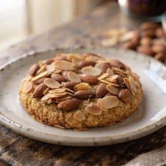 Eggless Almond Cookie - Crunchy Roasted Almond Dessert by Frezzo The Desserts
